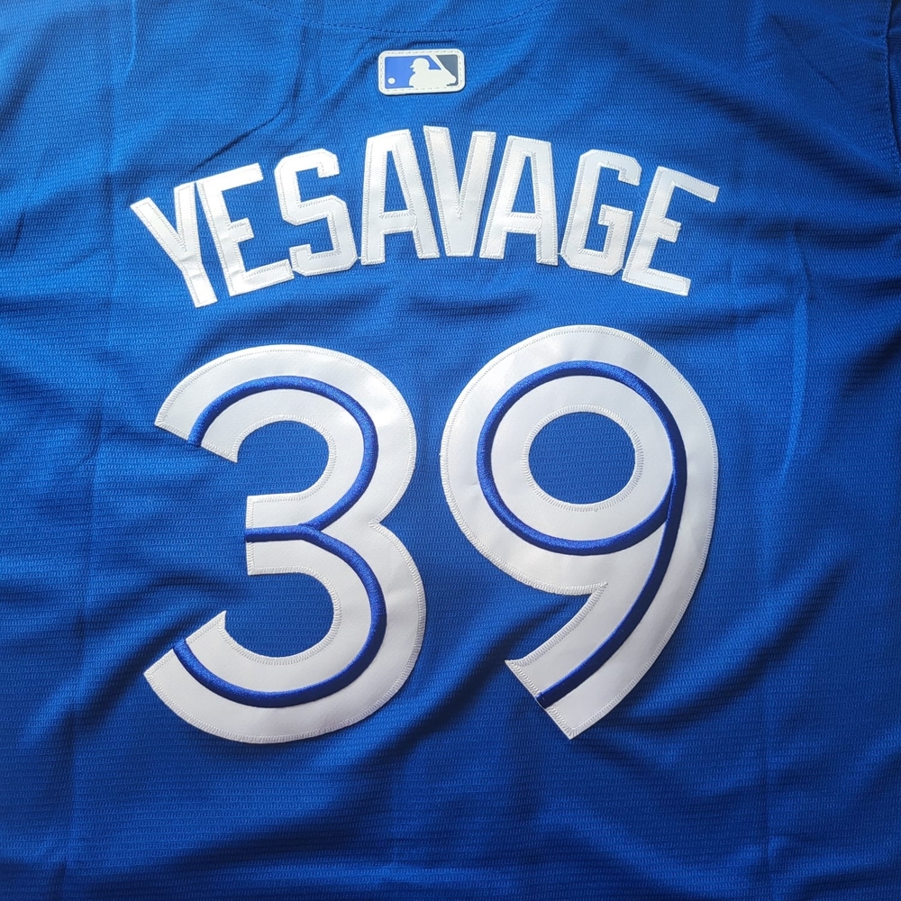 Nike Blue Jays Royal Blue Men's Baseball Jersey Tre YESAVAGE - Picture 6 of 6